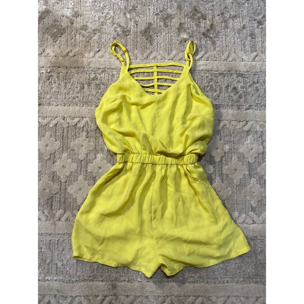 Poetry Woman's Small Yellow Romper